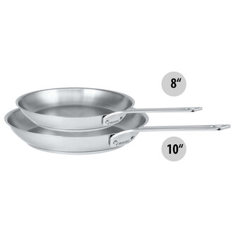 Cristel Cristel - 1826 Collection - Set of 2 Frying Pans (8" & 10")