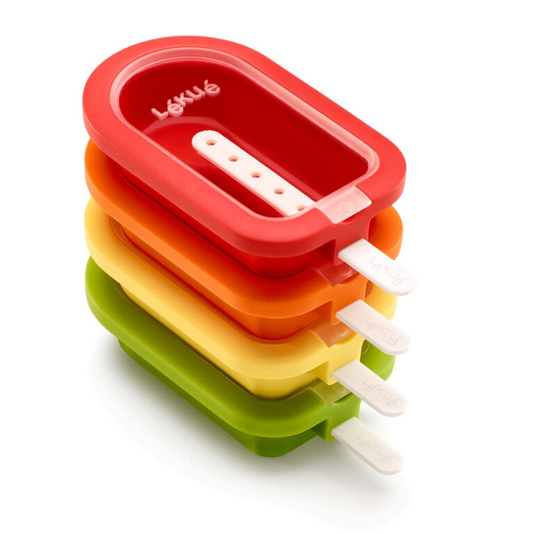 Lékué Lekué - Moules à popsicle empilables colorés (ensemble de 4)