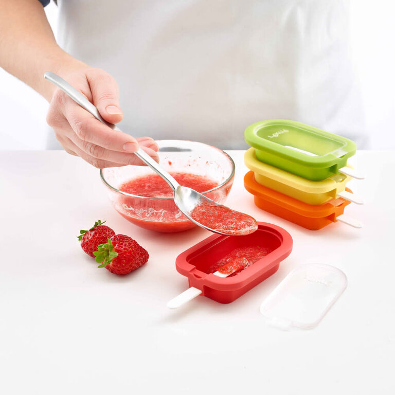 Lékué Lekué - Moules à popsicle empilables colorés (ensemble de 4)