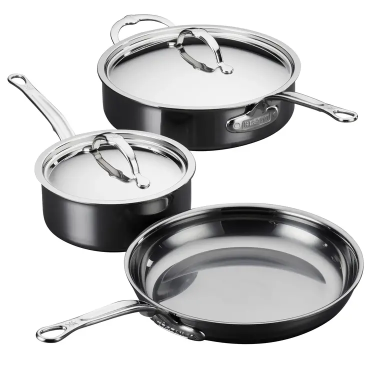 Hestan Hestan - Ensemble Nanobond 5 pièces [poêlon, saucière et sauteuse], titane