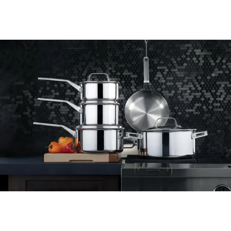 Meyer Meyer  - Batterie de Cuisine ProClad 10 Pièces en Acier Inoxydable