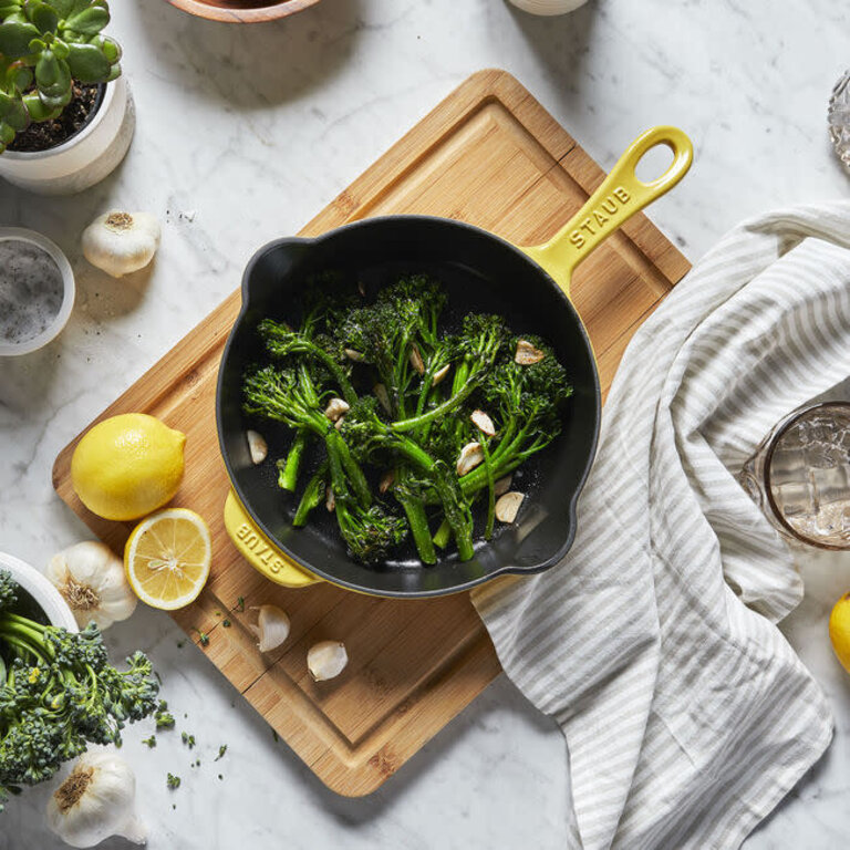 Staub Staub - Enamelled Cast Iron Traditional Deep Frypan - Lemon (22 cm / 8.5")