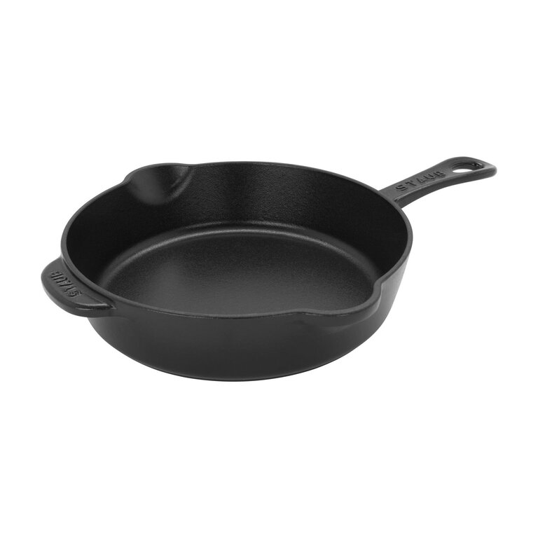 Staub Staub - Enamelled Cast Iron Traditional Deep Frypan - Black (22 cm / 8.5")