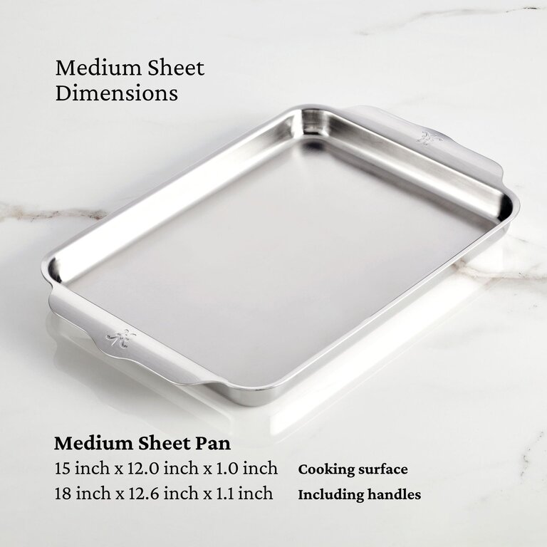 Hestan Hestan - OvenBond - Provisions - Plaque de Cuisson en Acier Inoxydable (12"x15")