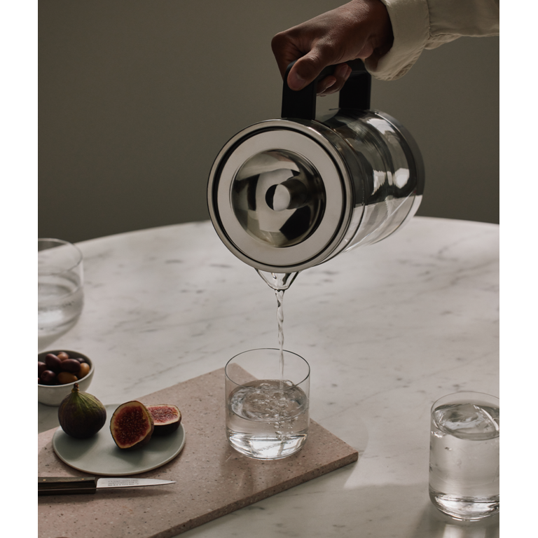 Aarke Aarke - Purifier - Water Filter Pitcher in Glass and Stainless Steel - Large (2.8L)