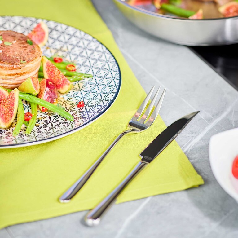 Rosle Rosle - Ensemble de 6 Couteaux et Fourchettes à Steak Passion - Acier Inoxydable