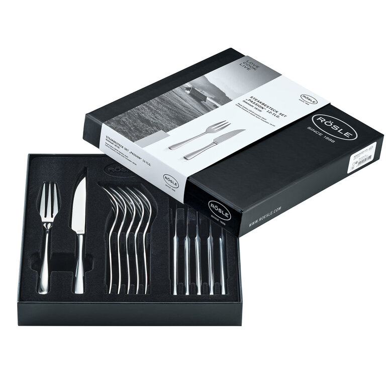 Rosle Rosle - Passion 6-Piece Steak Knife and Fork Set - Stainless Steel