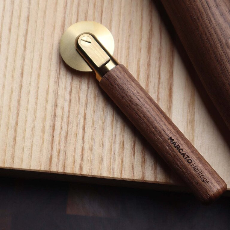 Marcato Marcato - Heritage - Smooth-Wheel Pasta - Wood and Brass "La Rottela Liscia"