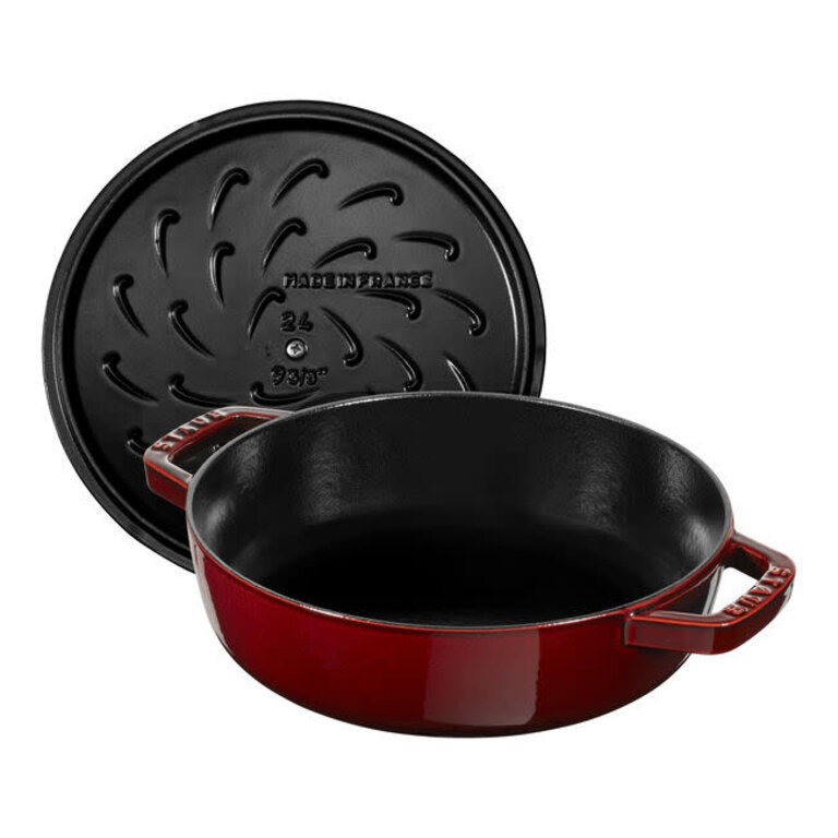 Staub Staub - Braisière en fonte émaillée 3.7L, grenadine