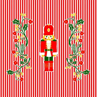 Françoise Paviot Francoise Paviot -  Grandes serviettes (20x20cm) Casse-noisette [20 unités]