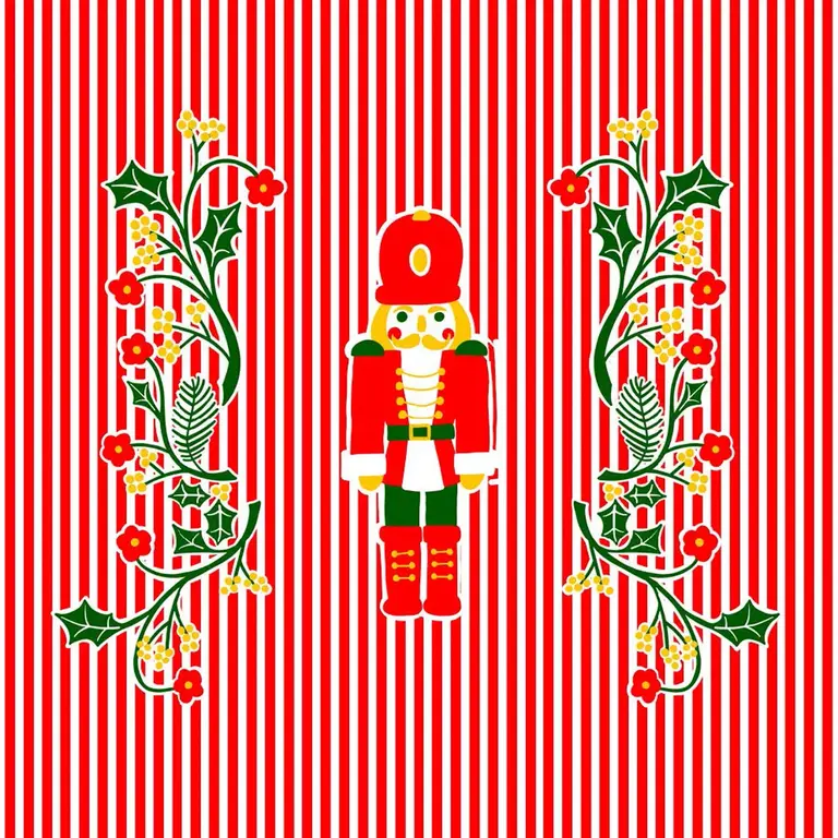 Françoise Paviot Francoise Paviot - Large napkins (20x20cm) Nutcracker [20 units]