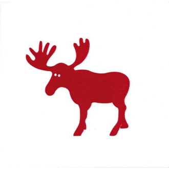 Françoise Paviot Francoise Paviot - Large napkins (20x20cm) Red Elk [20 units]