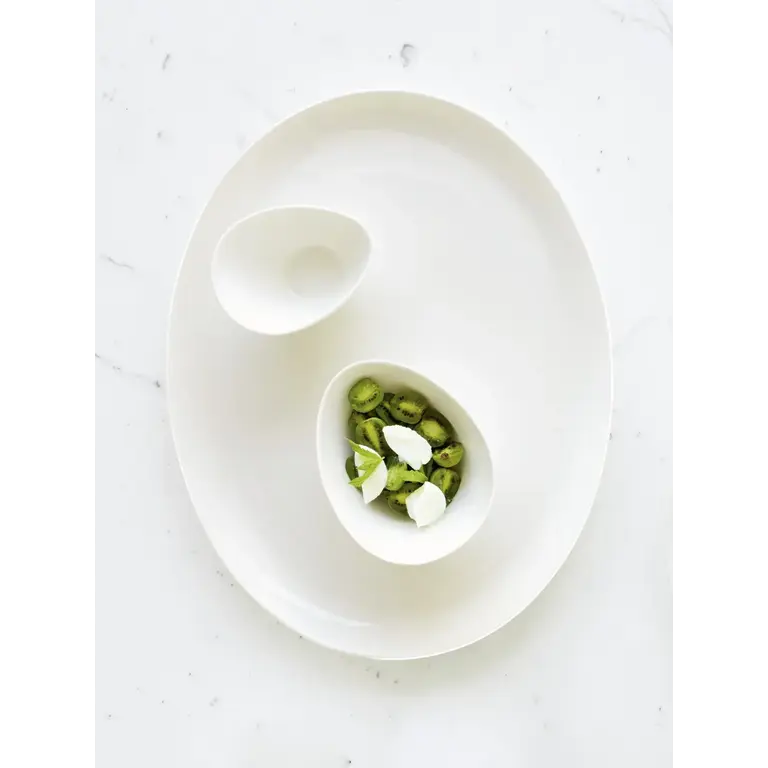 ASA ASA - Plat ovale en porcelaine 41x32cm, collection À table [1987013]