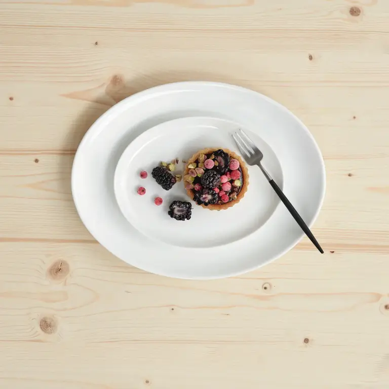 ASA ASA - Plat ovale en porcelaine 30x24cm, collection À table [1986013]