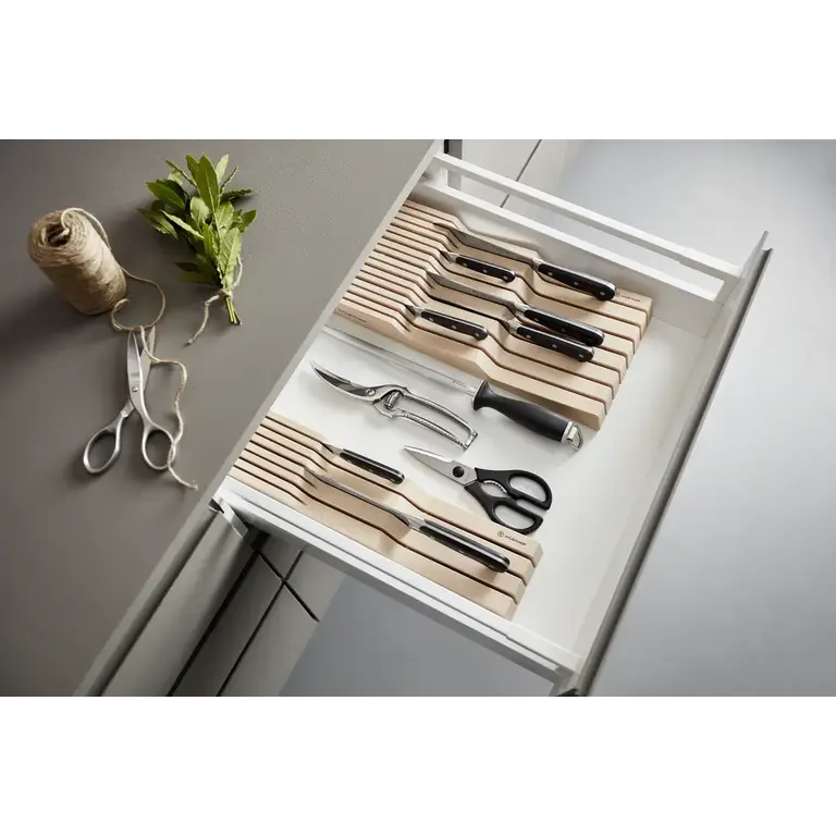 Wusthof Wusthof - 7-Slot In-Drawer Knife Organiser - Hornbeam