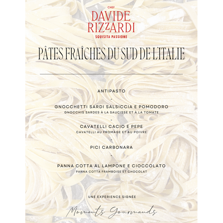 Davide Rizzardi Chef Davide Rizzardi - Dinner Workshop: Fresh Pasta from Northern Italy - February 27th