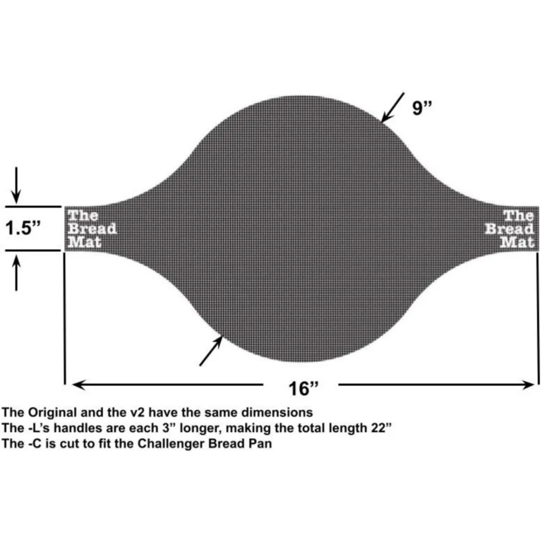 Ankarsrum The BreadMat - Ensemble de 2 Unités (9"X16")