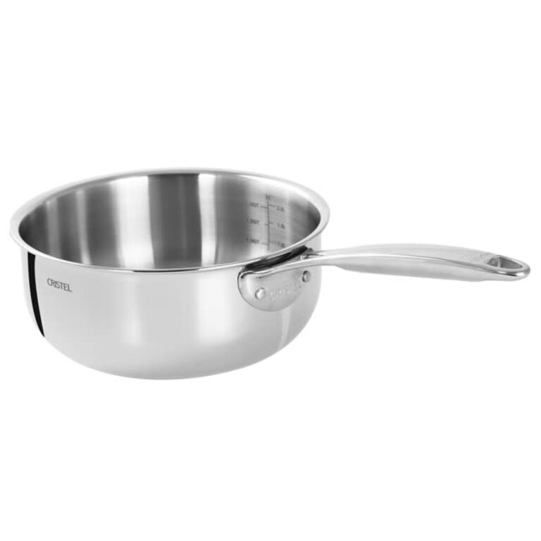 Cristel Cristel - Castel'Pro - Casserole 24cm (9.5") - Acier Inoxydable