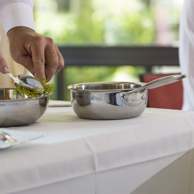 Cristel Cristel - Castel'Pro - Casserole 24cm (9.5") - Acier Inoxydable