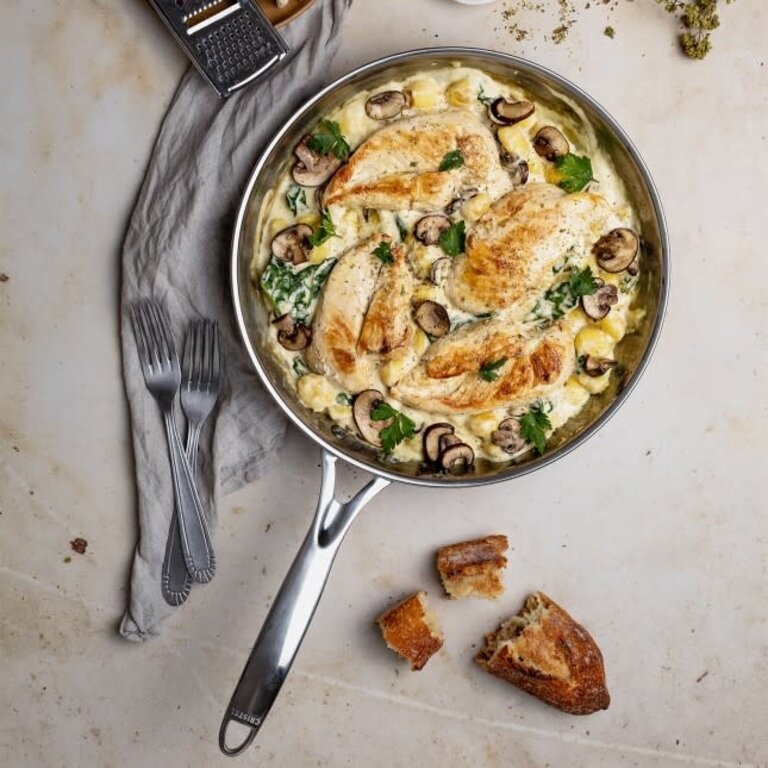 Cristel Cristel - Castel'Pro - 10" Frying Pan - Stainless Steel