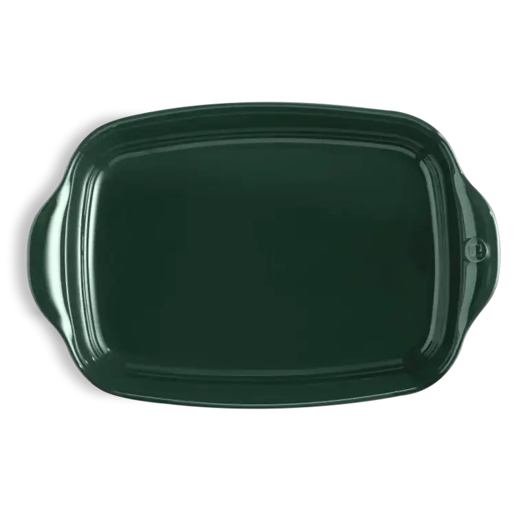 Émile Henry Emile Henry - Rectangular Dish - Large - Cedar Green (42.5 x 28 cm)