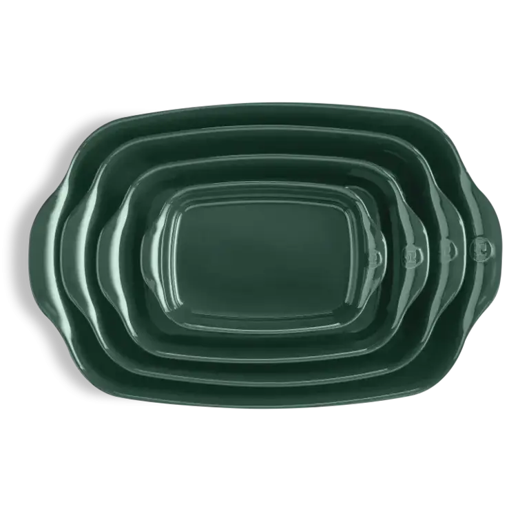 Émile Henry Emile Henry - Rectangular Dish - Medium - Cedar Green (36.5 x 23.5cm)