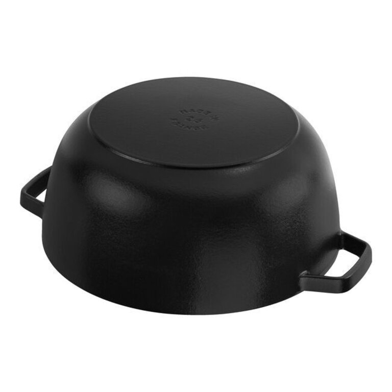 Staub Staub - Cocotte Française en Fonte Émaillée - Édition Spéciale Cheval - 4,9L (5.2QT) - Noire