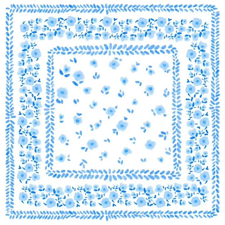 Françoise Paviot F. Paviot - Grandes Serviettes - Badana Bleu (20 Unités)