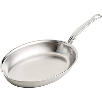 Hestan Hestan - Provisions - Poêle à Poisson Ovale en Acier Inoxydable (12.5" x 9")