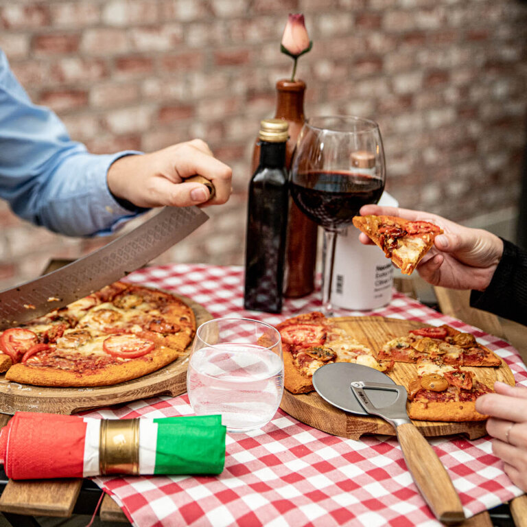 Browne Boska - Oslo Pizza Cutter - Stainless Steel and Wood