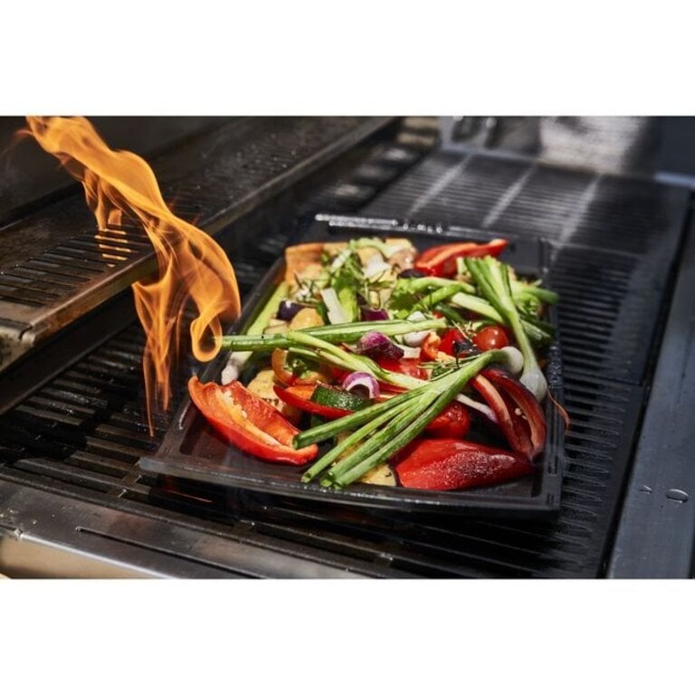 Staub Staub - Plaque de Cuisson à Deux Brûleurs "Plancha" (38cm x 25cm) - Noire