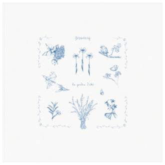 Petits Mots Petits Mots - 100% Cotton Tea Towel - Jardin d'Été (30"x30")