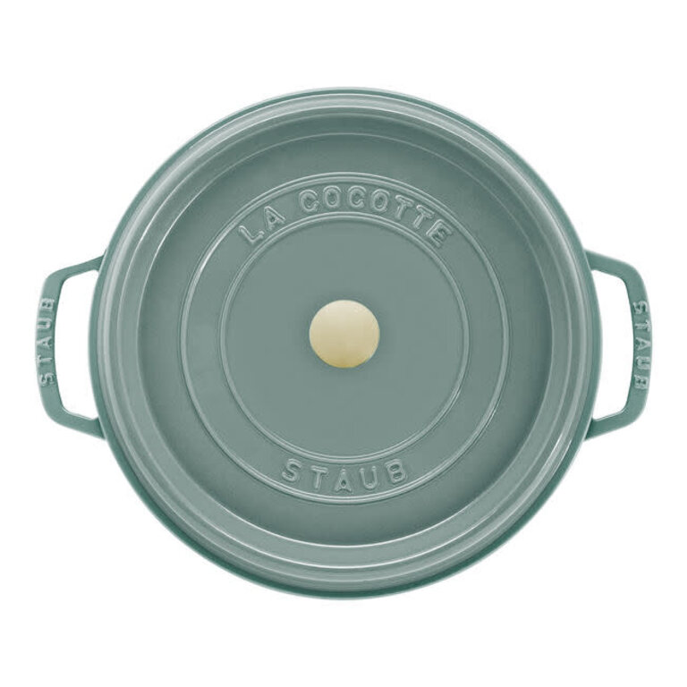 Staub Staub - Cocotte en fonte émaillée ronde 6,7L, eucalyptus