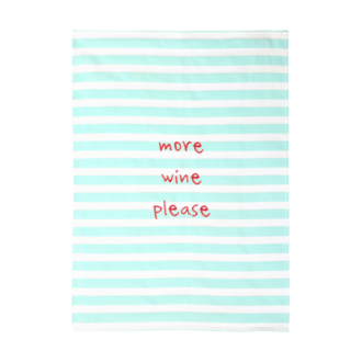 ASA ASA - Torchon "More Wine Please" (50 x 70cm) - 100% coton