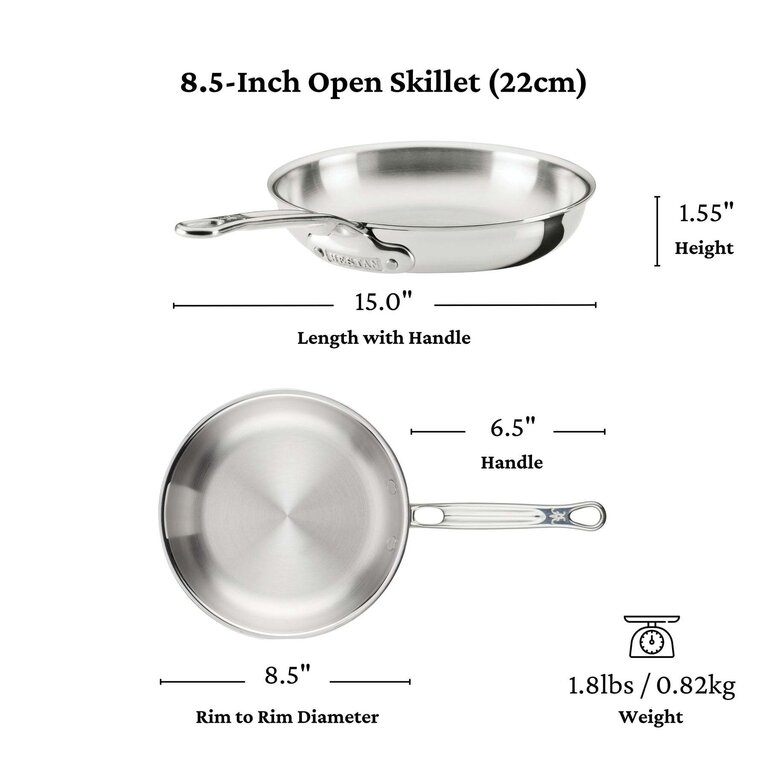 Hestan Hestan - Probond Luxe - Poêle en Acier Inoxydable 22cm (8.5")