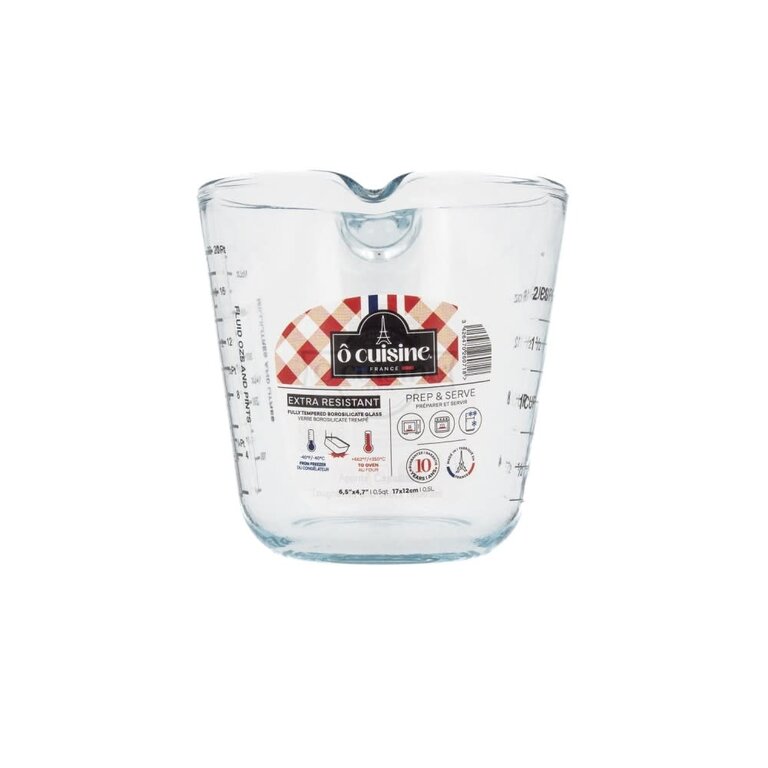 Ô Cuisine Ô Cuisine - Tasse à Mesurer 2 Tasses (500mL) - Verre Borosilicate