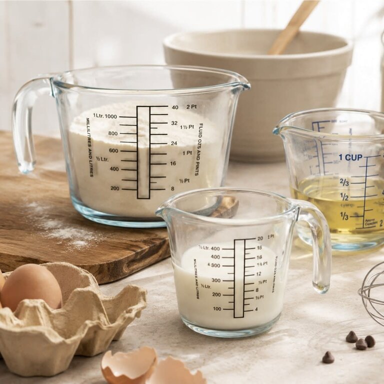 Ô Cuisine Ô Cuisine - Tasse à Mesurer 4 Tasses (1000mL/1L) - Verre Borosilicate