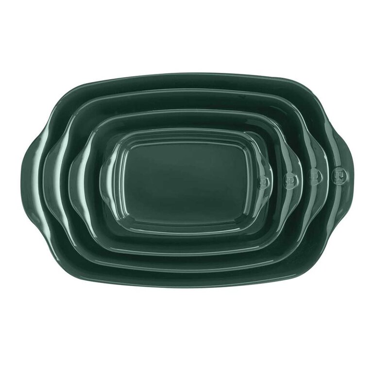 Émile Henry Emile Henry - Plat Rectangulaire - Petit - Cèdre (30 x 19 cm)