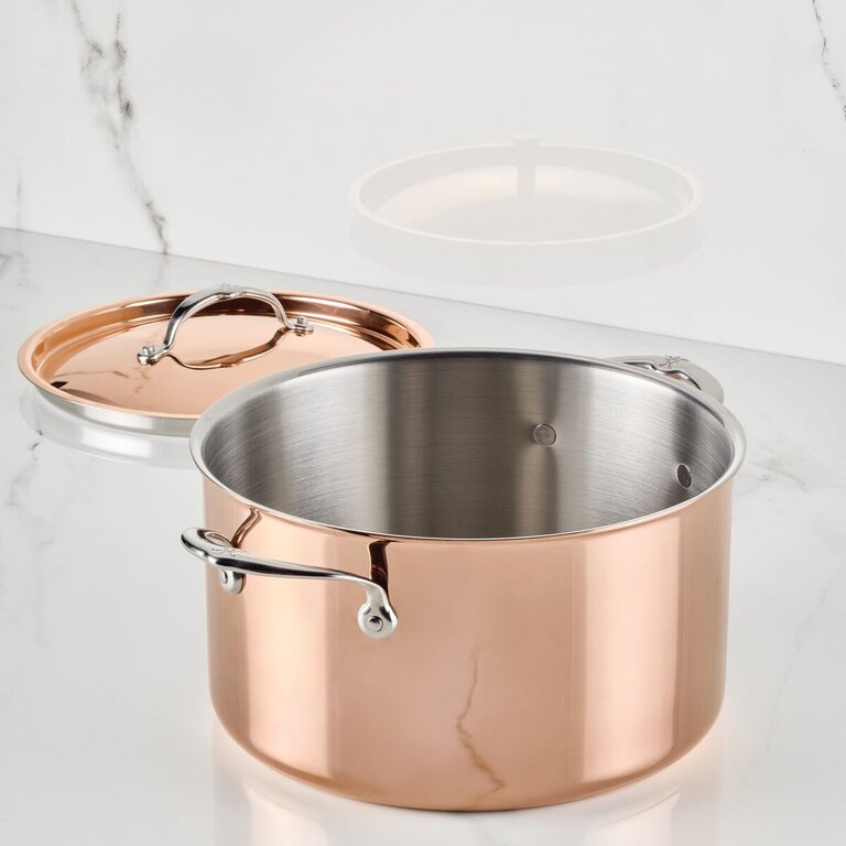 Hestan Hestan - Copperbond Aura - Copper Stockpot 8Qt With Lid