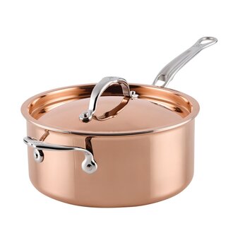 Hestan Hestan  - Copperbond Aura - Copper Saucepan (4Qt/22cm)