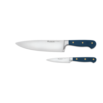 Wusthof Wusthof - Classic Series - 2-Piece Set Starter Set : 8" Chef & 3.5" Pairing - Blueberry