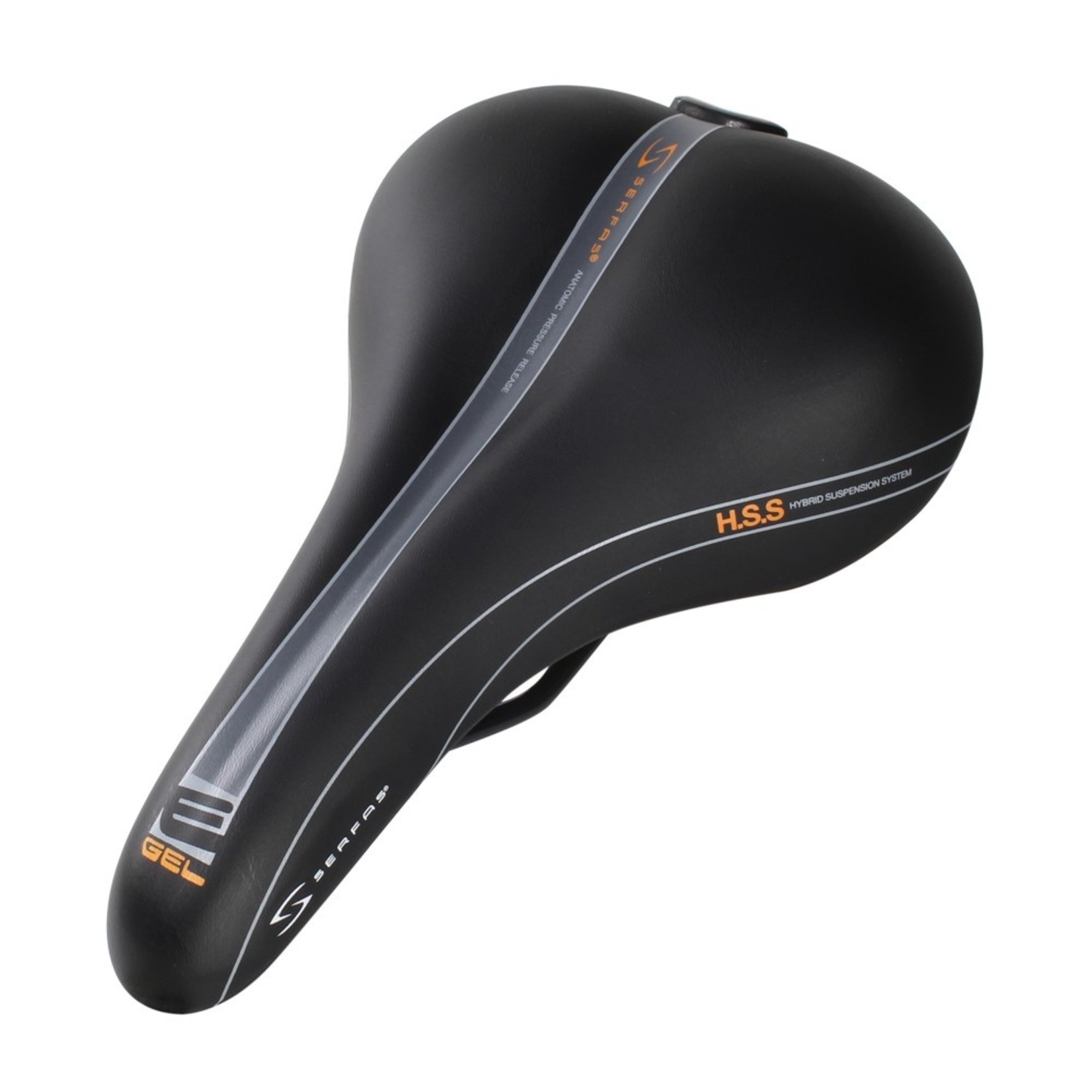 SERFAS Serfas MSD-100 E-GEL Men’s Comfort Saddle w/ Waterproof Soflex Cover