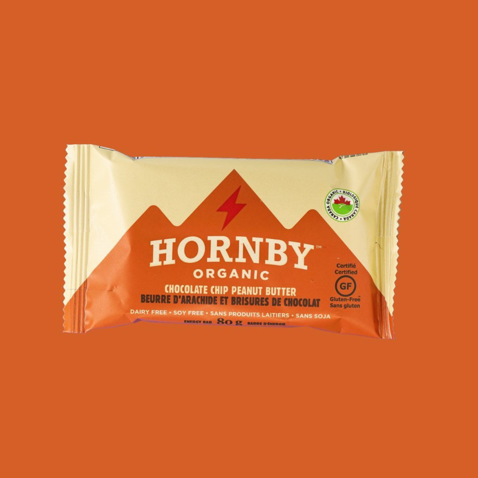 Hornby Organic Hornby Chocolate Chip Peanut Butter Energy Bar 80g Single