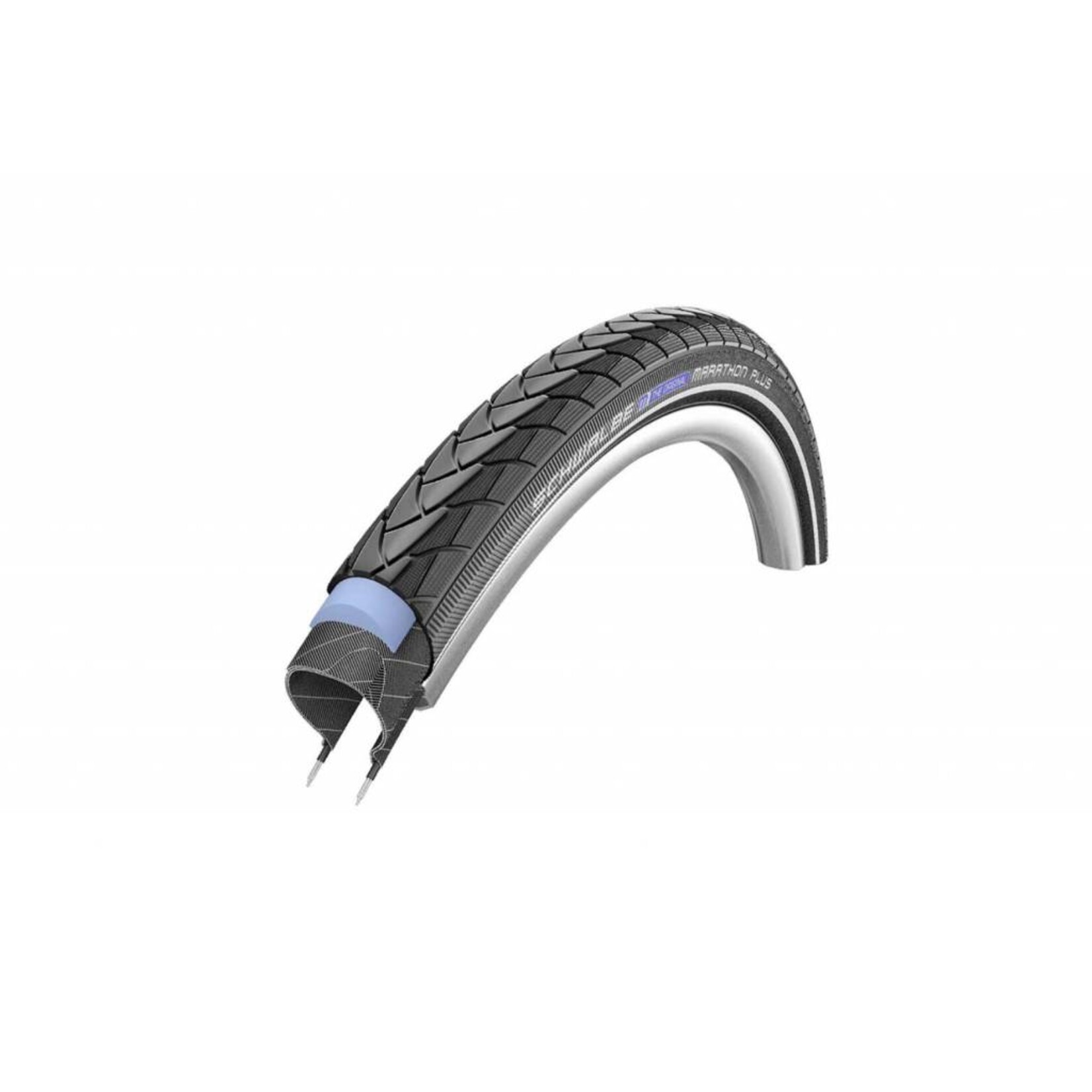 Schwalbe Schwalbe Marathon Plus 700x38C, Wire, Clincher, Endurance, SmartGuard, 67TPI, Black