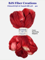 BJS Fiber Creations BJS Polwarth & Silk Roving