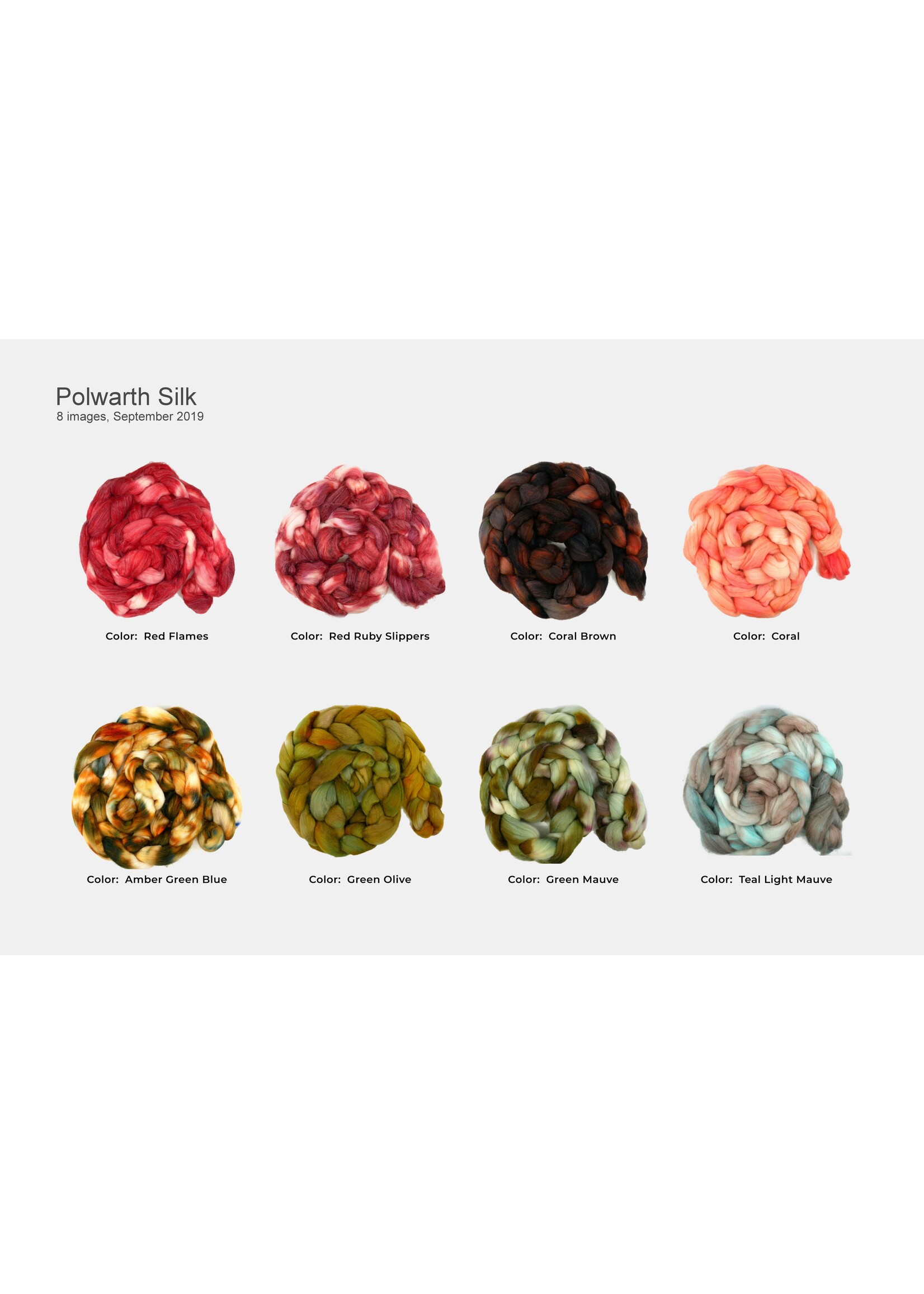 BJS Fiber Creations BJS Polwarth & Silk Roving