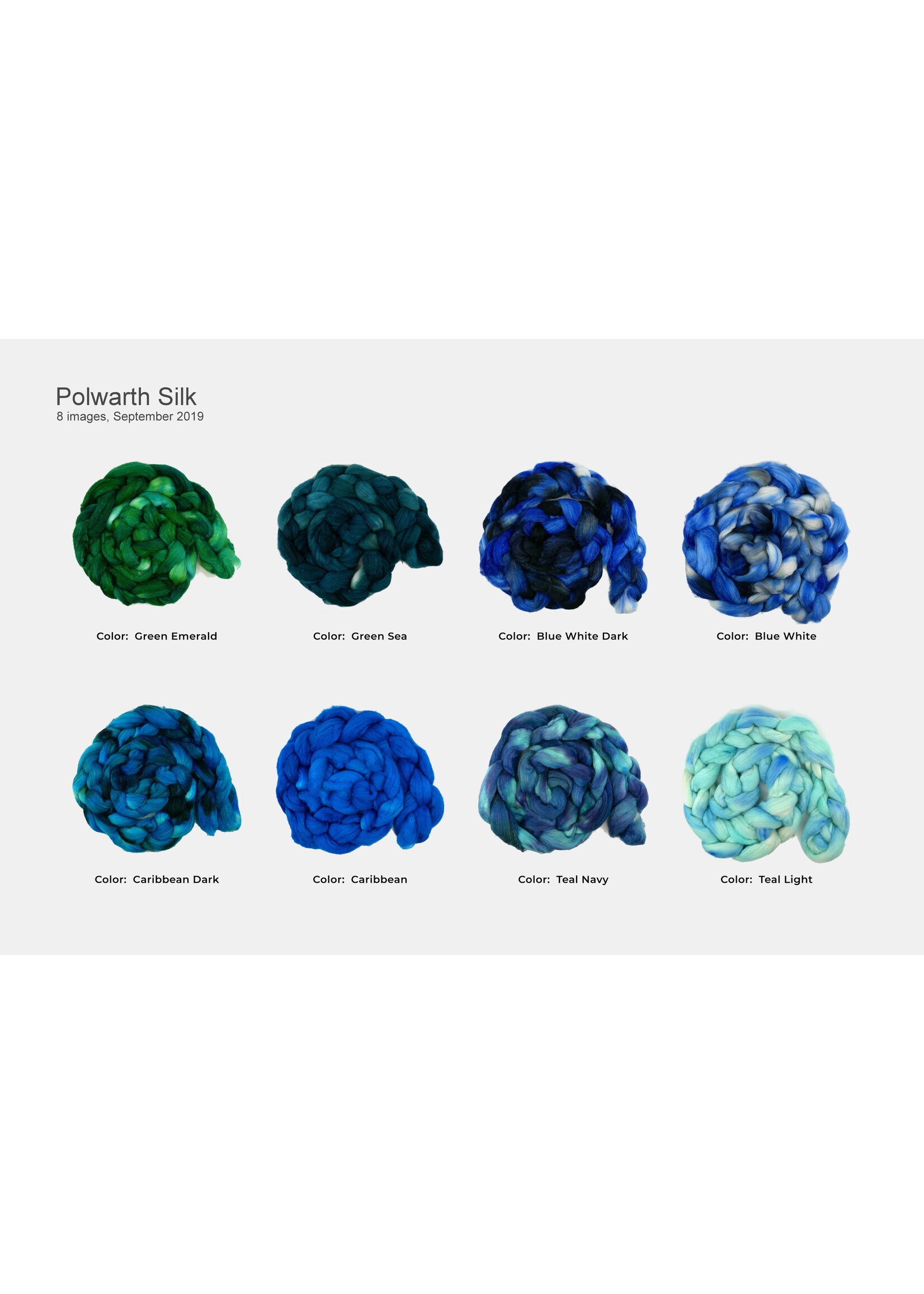 BJS Fiber Creations BJS Polwarth & Silk Roving