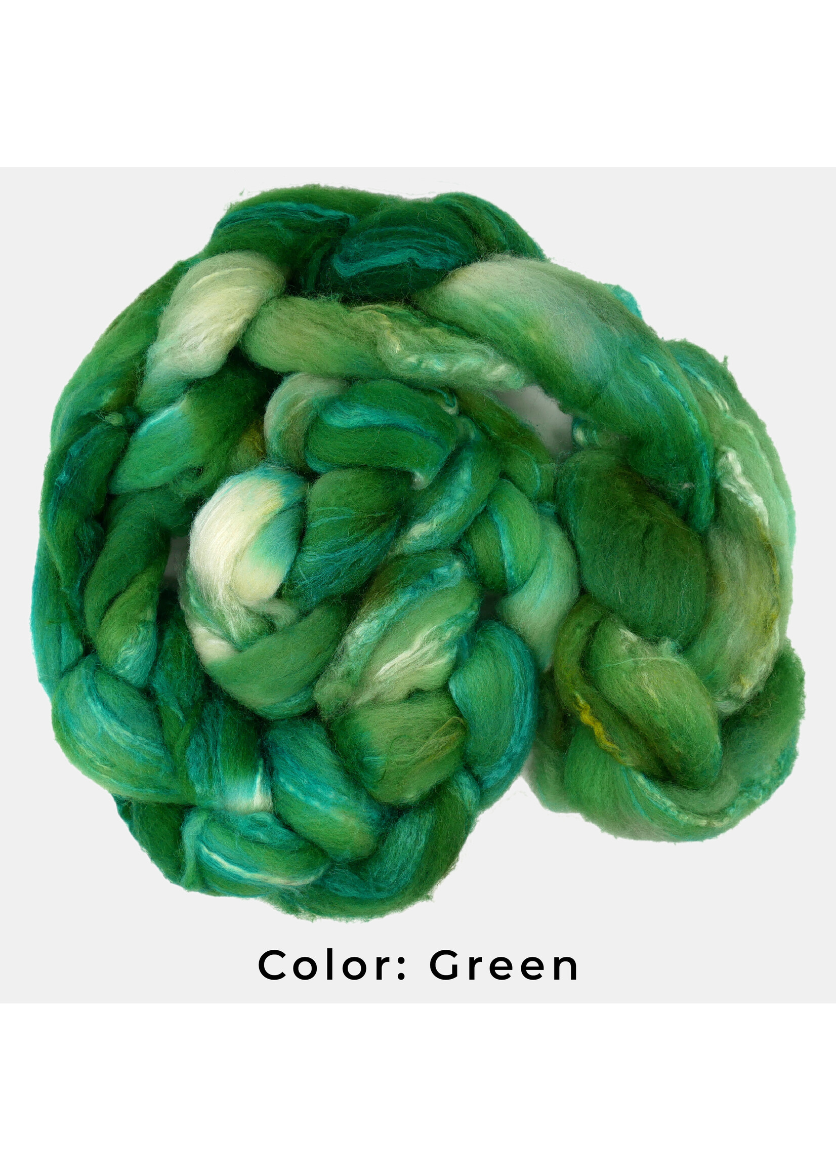 BJS Fiber Creations BJS Shetland & Silk Roving