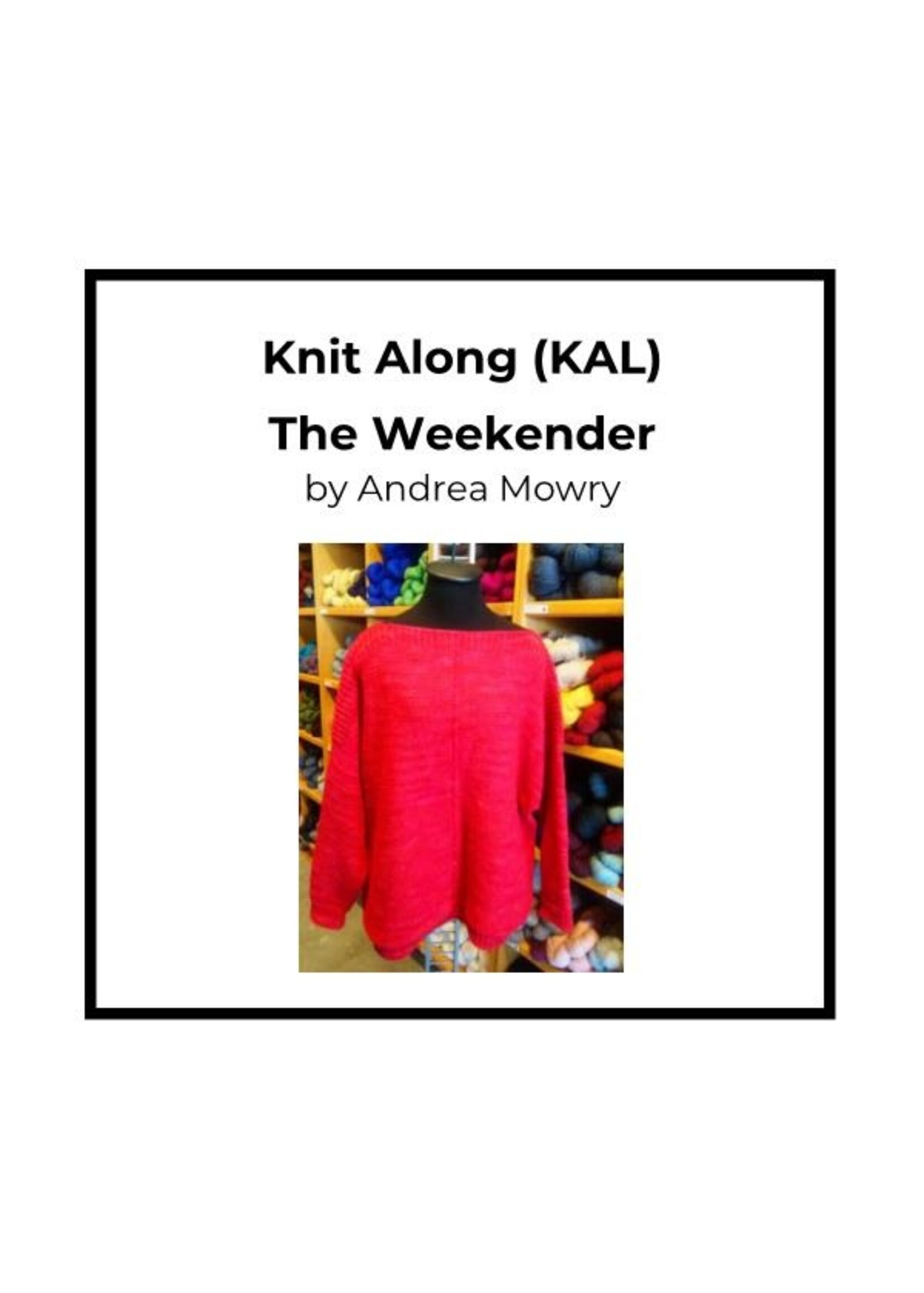 Class: Knit Along (KAL) Punch Card (10 Sessions)
