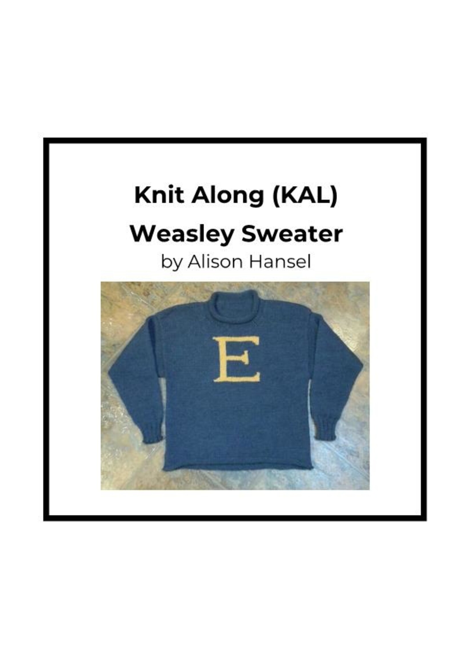 Class: Knit Along (KAL) Punch Card (10 Sessions)